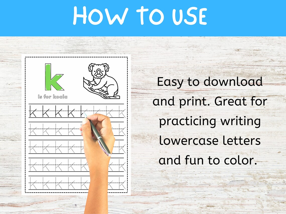 Printable Alphabet Workssheet, Coloring Page, Handwriting Worksheet ...