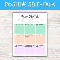 Positive Self Talk Flower - Etsy