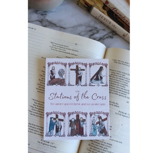 Stations of the Cross Holy Card, and Art Print (holy Card and 8x10 Inch ...