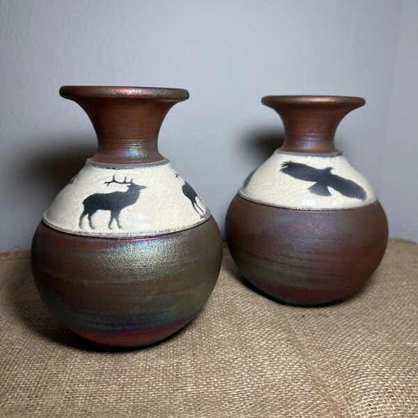 Jeremy Diller Raku Pottery Etsy
