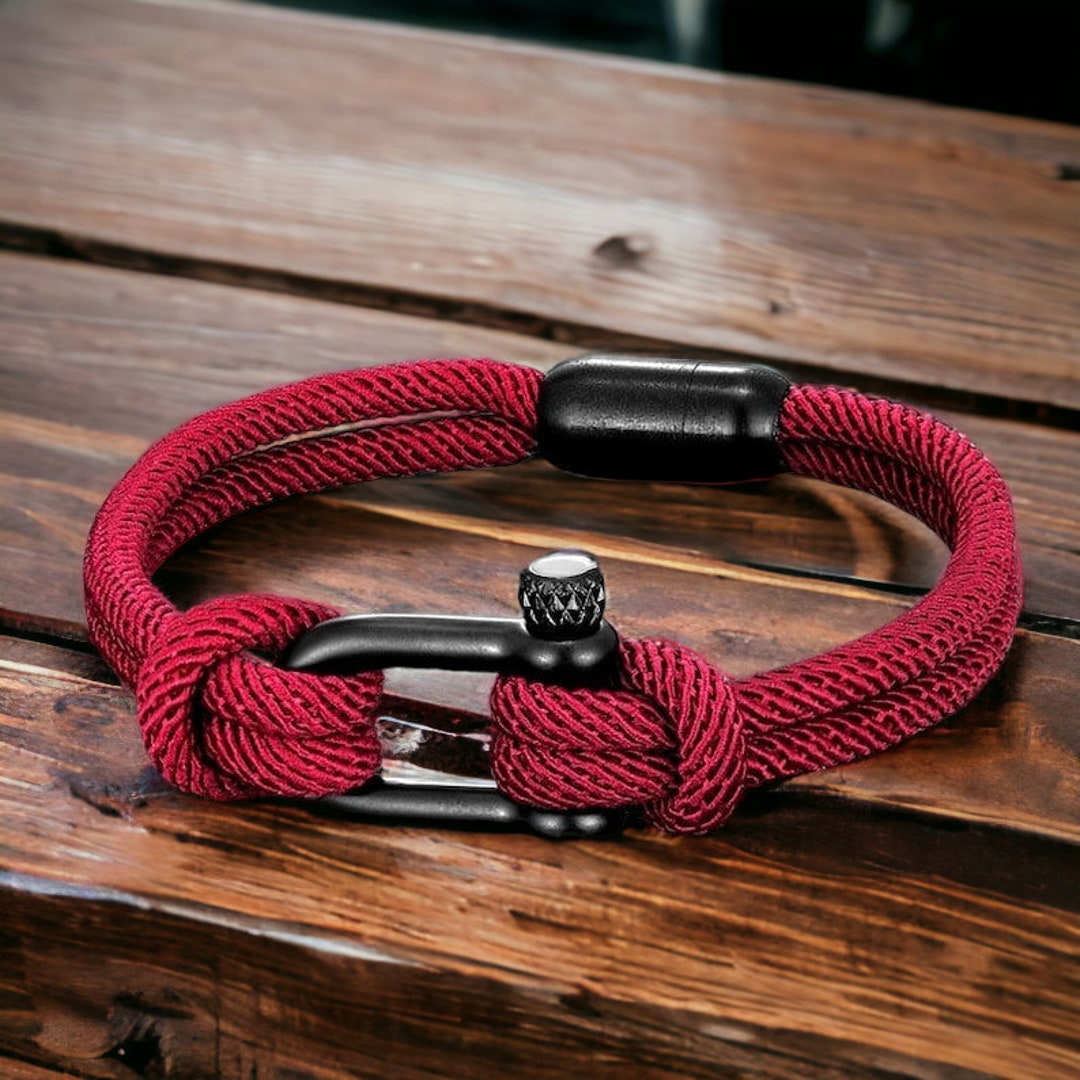 Men's Double Strand Rope Bracelet, Rope Bracelet, Nautical Rope