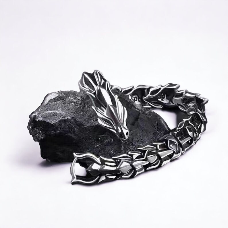 Black dragon snake bracelet deals