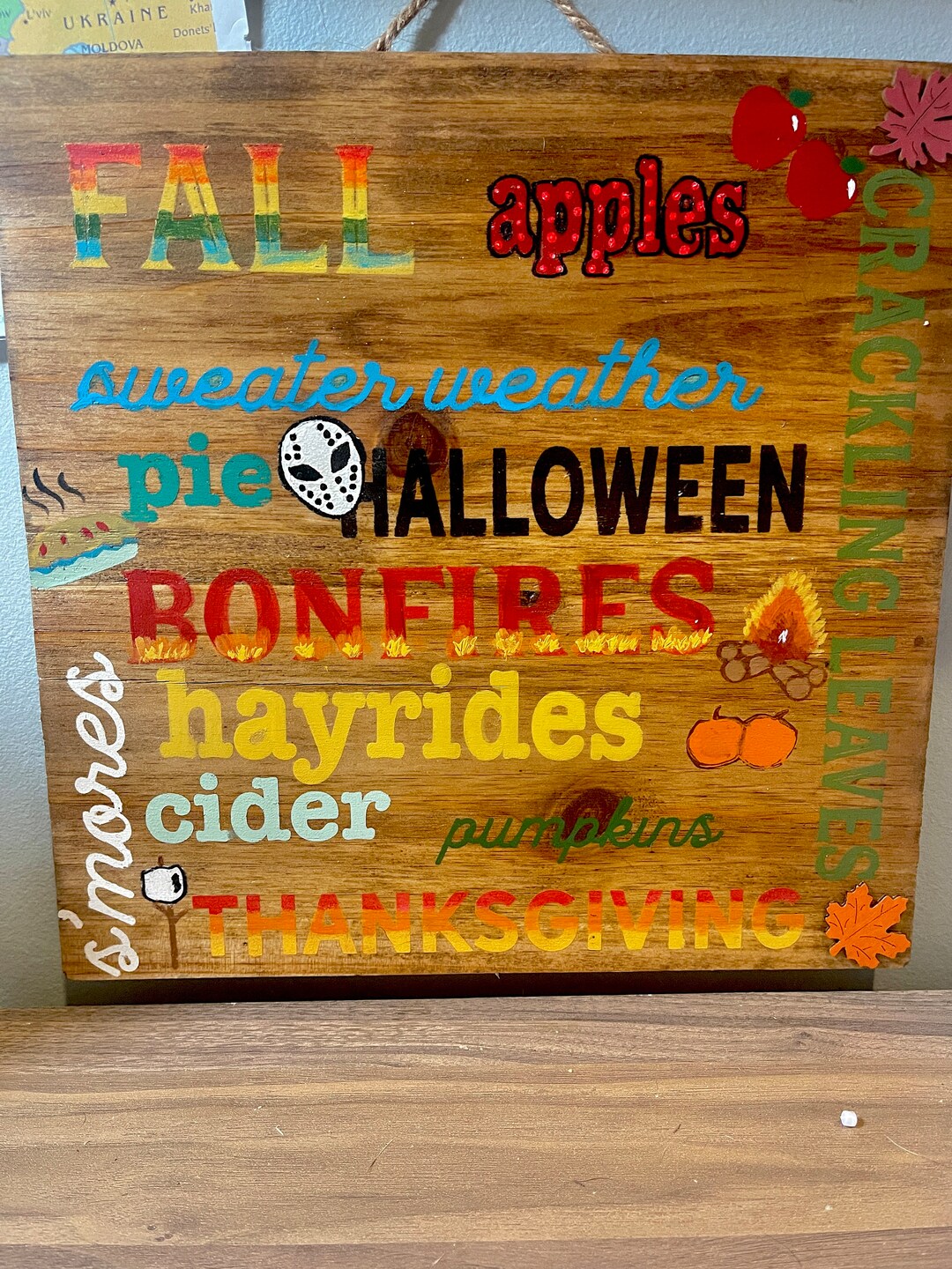 Fall Face Paint Sign Fall Handpainted Wood Sign - Etsy