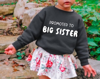 Personalised baby/kids sweatshirt - PROMOTED SISTER/BROTHER