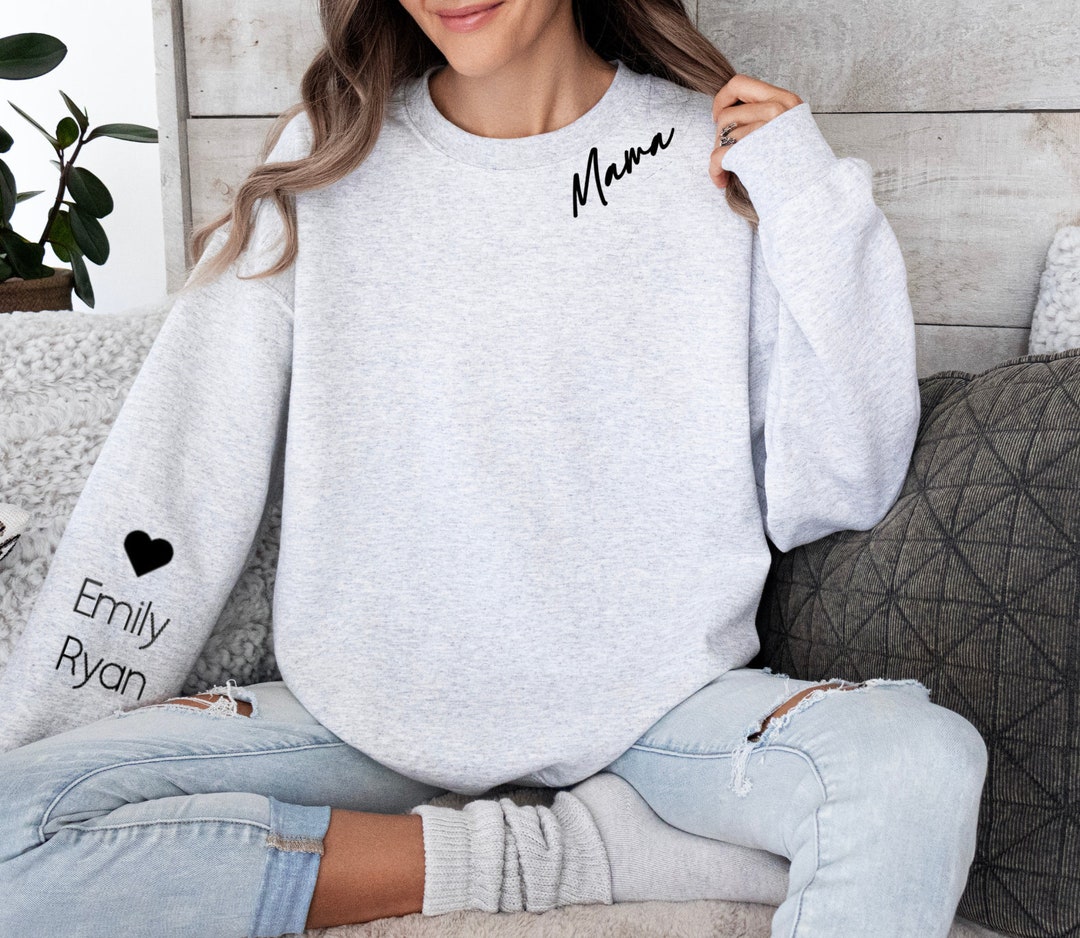 Mothers Day Sweatshirt, Mums Personalised Jumper, Custom Mothers Day