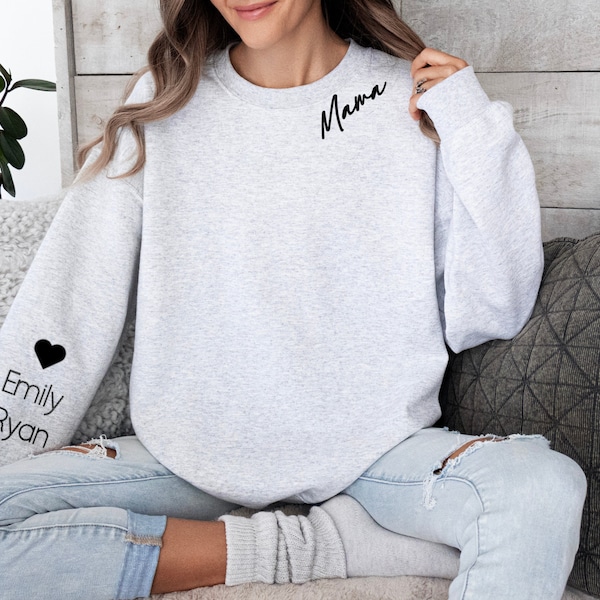 Mothers Day Sweatshirt, Mums Personalised Jumper, Custom Mothers Day Gifts, Grandmothers Gifts, Matching Mums Jumpers -NAPE & EST