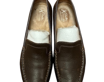 Clarks Artisan Brown Leather Loafers Size 6.5 M Women US