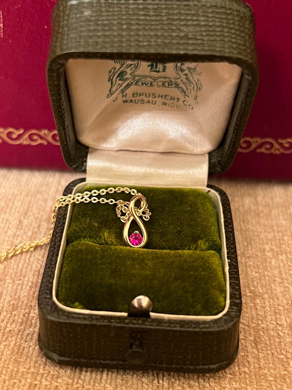 Ruby pendant necklace - image 1