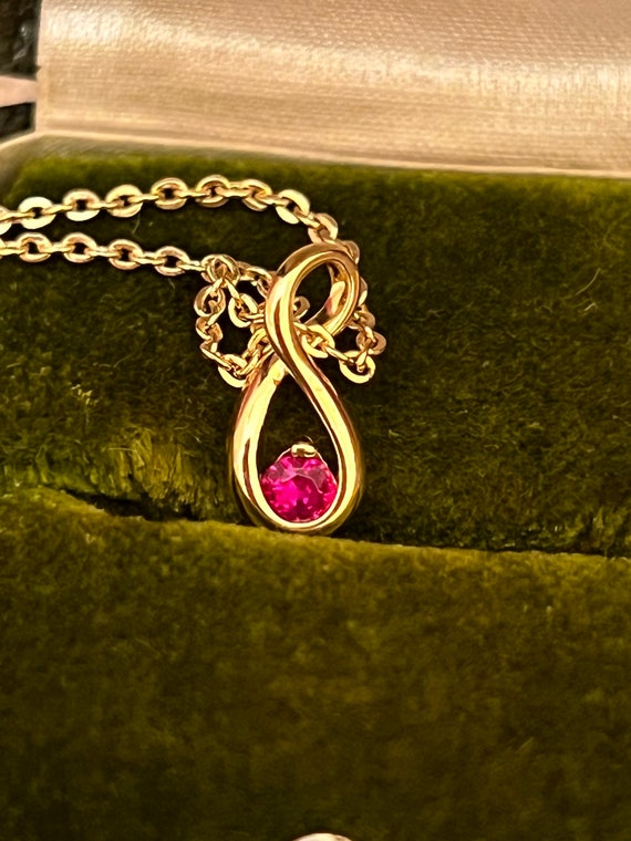 Ruby pendant necklace - image 2