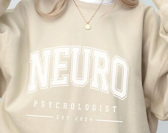 CUSTOM Neuropsychologe Pullover Geschenk für Neuropsychologie Abschluss Geschenk für Neuropsychologe