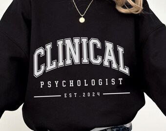 BENUTZERDEFINIERTE Klinischer Psychologe Pullover für graduierte Geschenk der praktischen Klinischen Psychologin