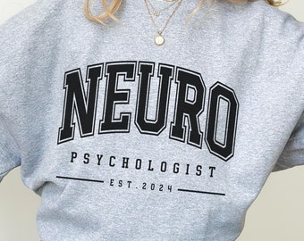 CUSTOM Neuropsychologe Pullover Geschenk für Neuropsychologie Abschluss Geschenk