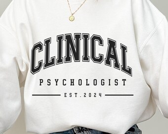 BENUTZERDEFINIERTE Klinischer Psychologe Pullover für graduierte Geschenk der praktischen Klinischen Psychologin