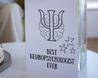 Biglietto di ringraziamento stampabile per il miglior neuropsicologo di sempre, biglietto di ringraziamento per neuropsicologi, biglietto di ringraziamento per neuropsicologia
