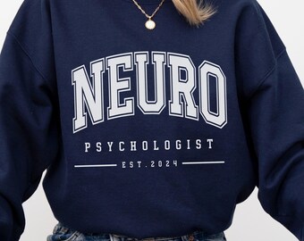 CUSTOM Neuropsychologe Pullover Geschenk für Neuropsychologie Abschluss Geschenk für Neuropsychologe