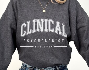 BENUTZERDEFINIERTE Klinischer Psychologe Pullover für graduierte Geschenk der praktischen Klinischen Psychologin