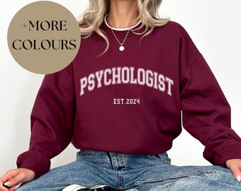 Benutzerdefinierte Psychologe Pullover für Psychologe Geschenk für Abschlussgeschenk für Psychologe graduierte Geschenk Psychologe Pullover Unisex College Pullover