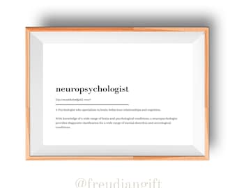 Neuropsychologie Wandkunst, Transformationskunst, Neuropsychologe Definition Druck, Wandkunst für Psychologen