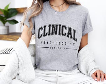 Kundenspezifisches Tshirt des Klon-Psychologers für graduierten Geschenk des Klinischen Psychologen für den Studenten der Klinischen Biologie