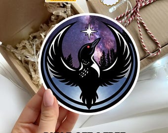 Minnesota Loon Resistance Sticker, I Stand With the Resistance Decal, Rebel Bird Waterproof Vinyl for Laptop Car