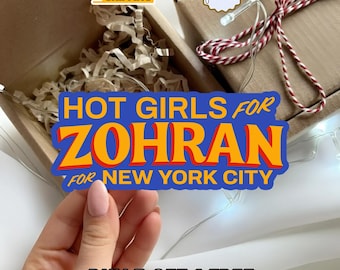 Zohran Mamdani NYC Sticker, Community Campaign Vinyl Decal, Progressive Values Sticker, City Awareness Gift
