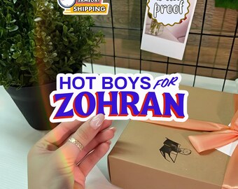 Hot Boys for Zohran Sticker, Zohran Mamdani NYC Vinyl Decal, Community Campaign Art, Progressive Values Sticker, City Election Gift
