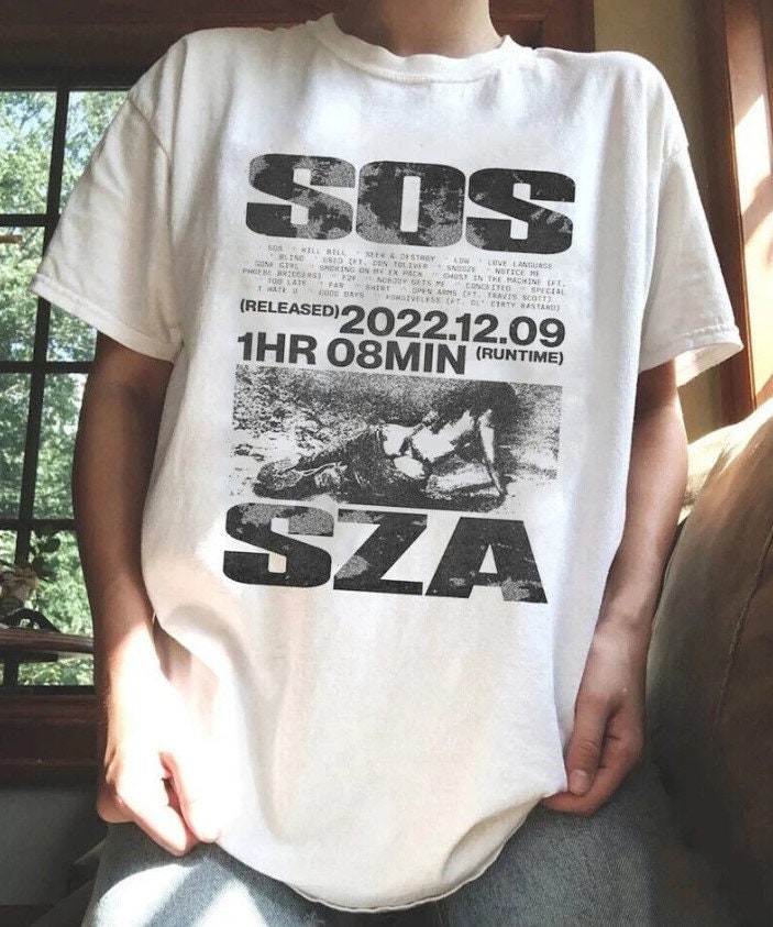 Vintage sza SoS unisex t shirt, SOS Album Cover Tee