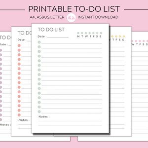 Blank to Do List Templateprintable To-do Listminimalist to - Etsy