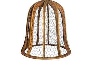 Vintage Rustic Style Wire 14” Cloche