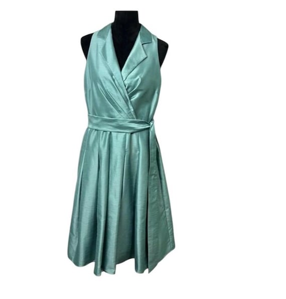collard green dress Green Collared Mini Dress - All Dresses