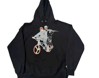 Champion Black Hoodie w/ Co-founders of Griselda Records Westside Gunn & Conway