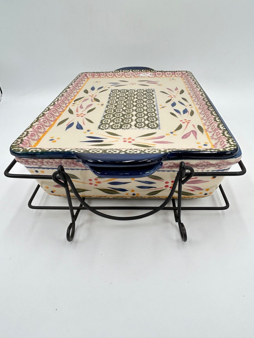 Temptations 3part Casserole Set by Tara Dish Lid/tray and Etsy