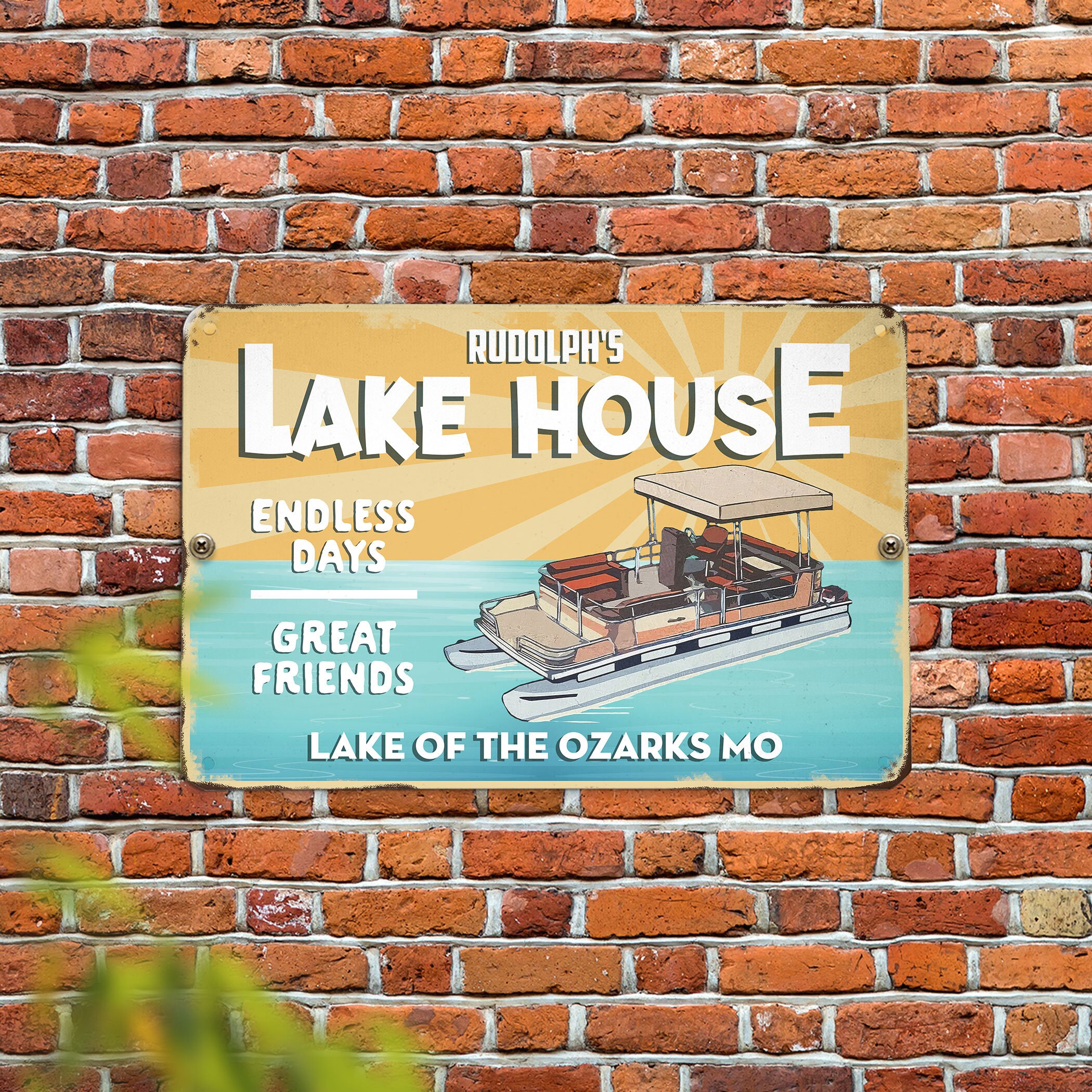 Lake House Metal Sign Lake Tin Sign Lake House Rules Sign Etsy
