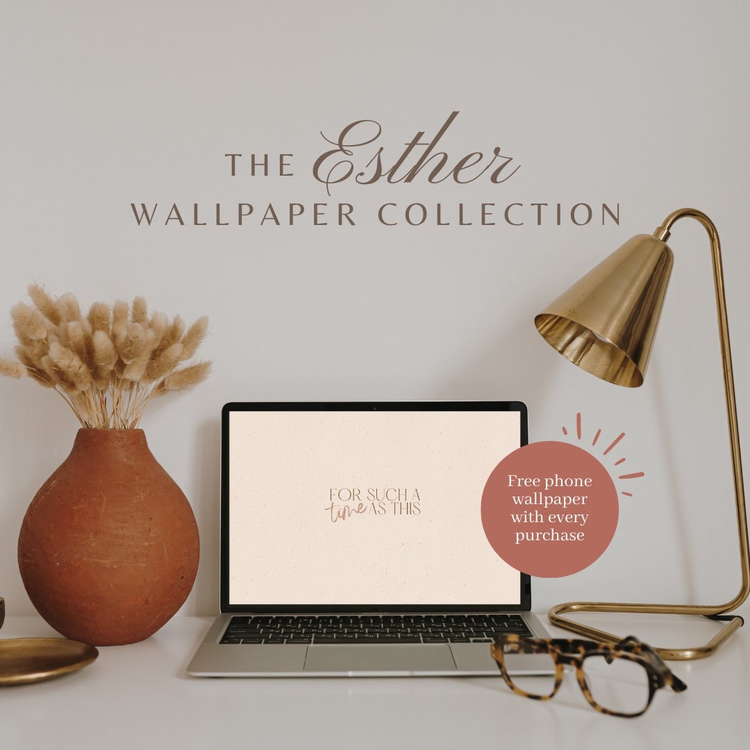 The Esther Wallpaper Collection desktop Wallpaper - Etsy