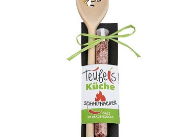 Holz Kochlöffel mit Chilisalz - Teufels Küche