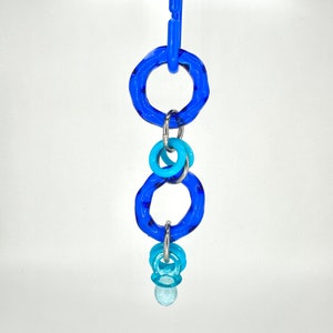Mini anillo para chupete: Mini juguete con cuentas para pájaros y loros