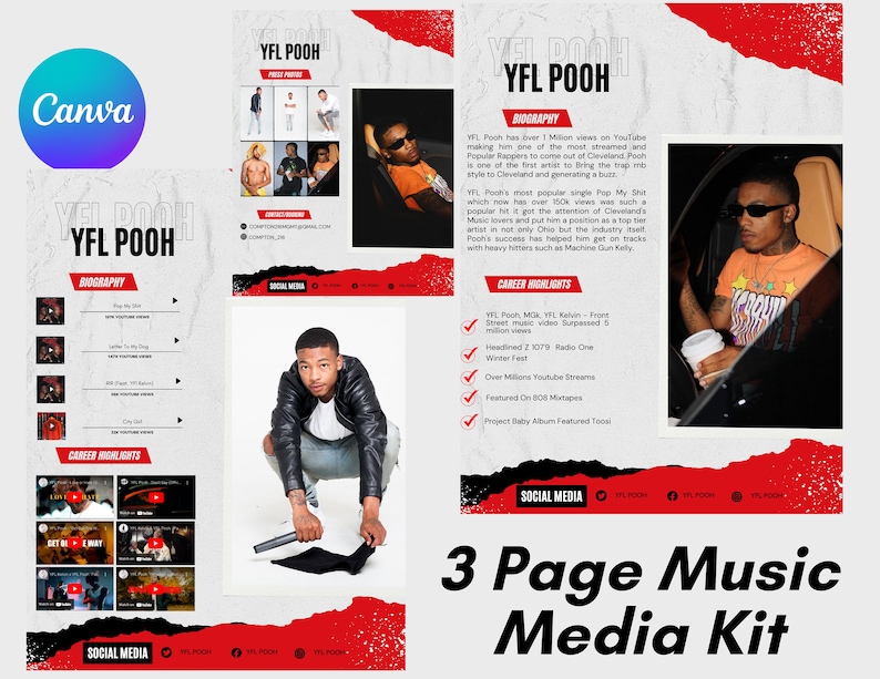 Electronic Press Kit Media Kit Template for Musicians Press Kit for Electronic Press Kit Media Kit Template for Musicians Press Kit for