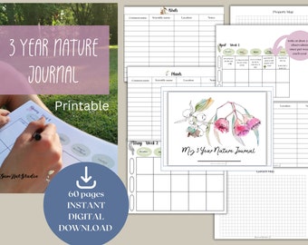 Nature Journal, Garden Journal, Charlotte Mason Nature Study, Australian Nature Study, Australian journal, multi-year nature journal,