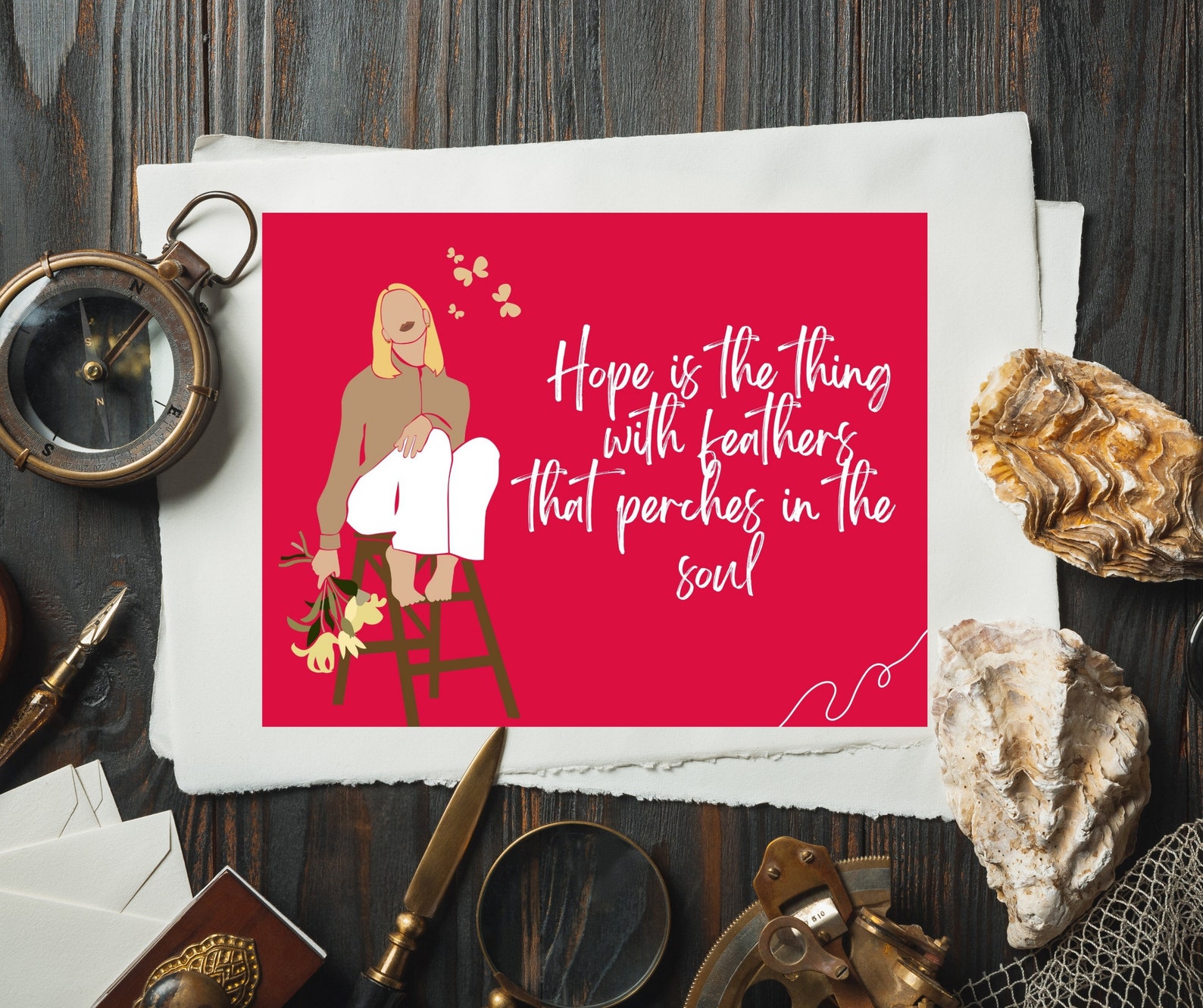 Positive Postcard Examples Positive Postcard Illustrated Postcard-positive Postcards-motivational ...
