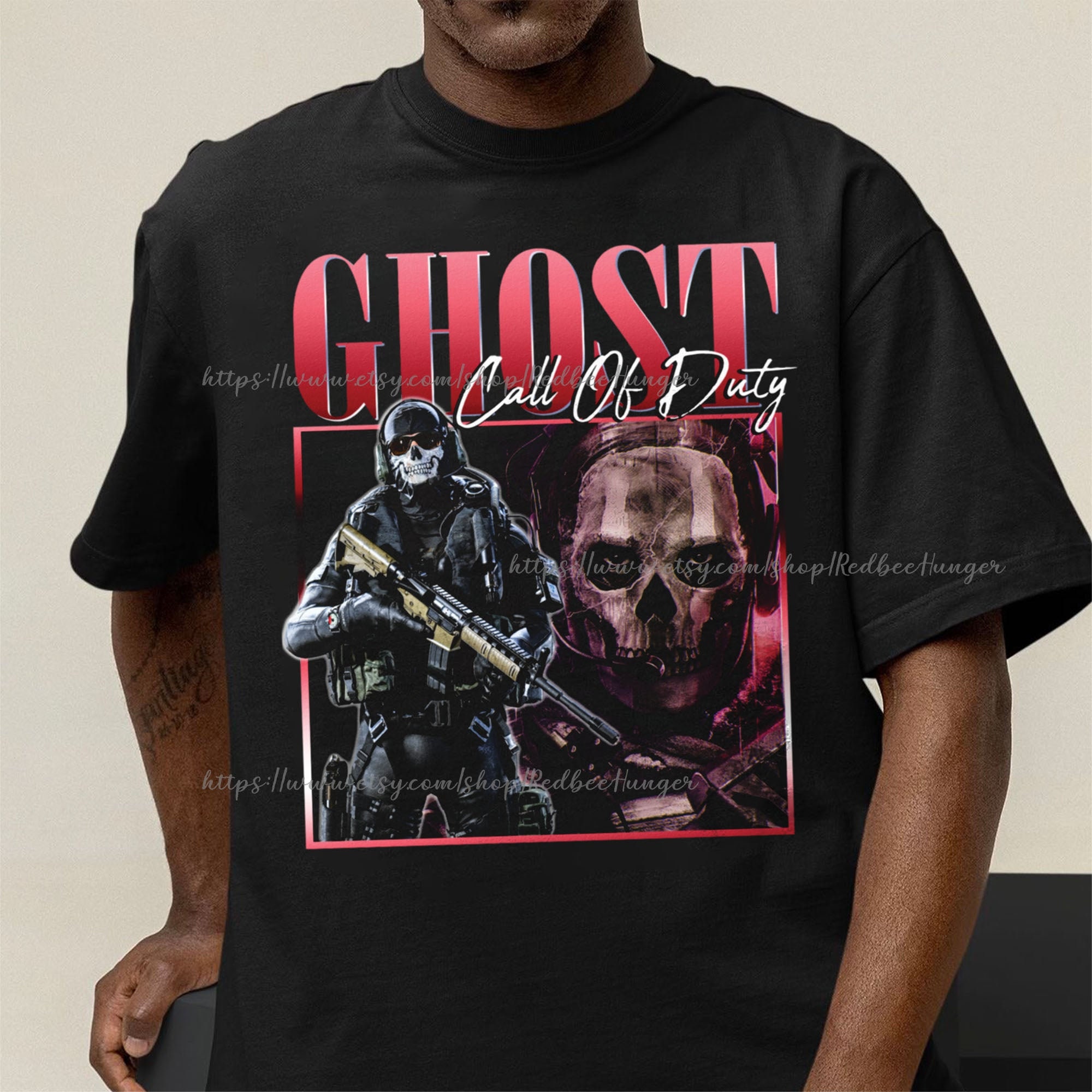 Mw2 Collage Simon Ghost Riley Design Shirt