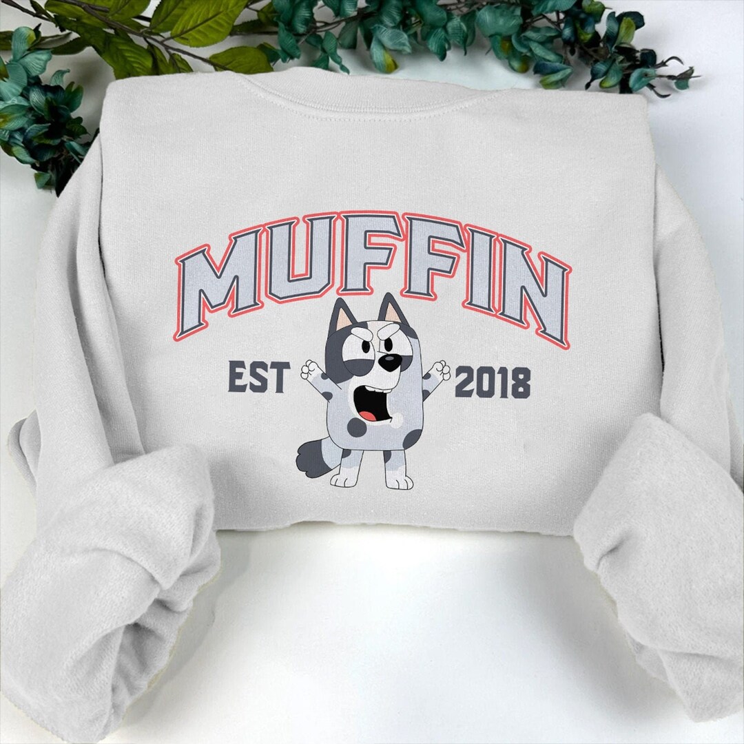 Muffin Cupcake Heeler Shirt Bluey and Bingo Sweatshirt Y2k Etsy