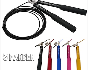 High-quality skipping rope made of anodized aluminum in various colors