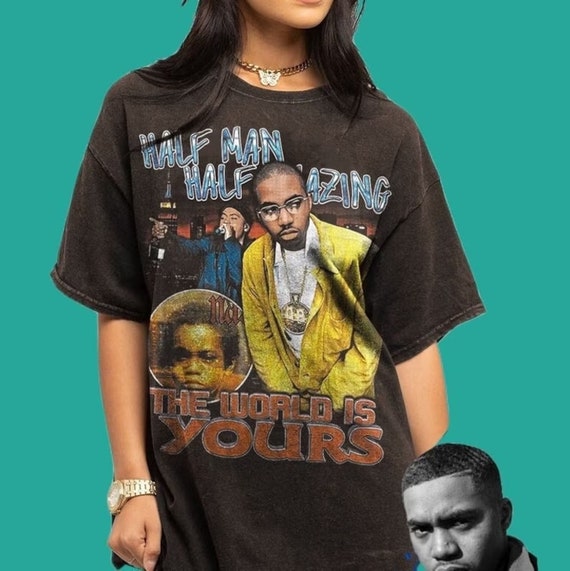 Nas Long Sleeve T-shirt Hip Hop Clothing 90s Rapper Shirt Rap 
