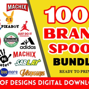 Plus de 100 modèles de t-shirts parodie de marque pour DTG Sérigraphie et sublimation PNG Ready Dtf Ready