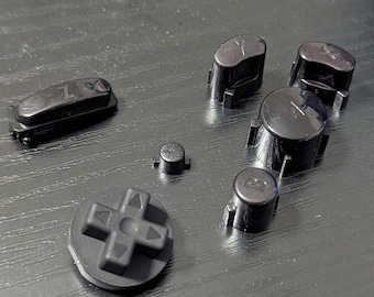Black Dyed OEM Gamecube Controller Buttons