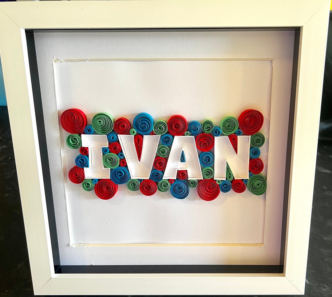 Quilling Name Art personalised Birthday Card Name Plaques . Etsy