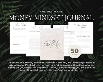 Money Mindset Journal | Editable Digital Journal | Canva Template | Master Resell Rights | MRR