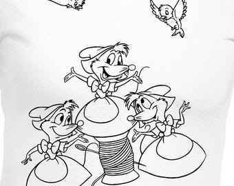 Cinderella Mice and Birds Digital Cut Files - Design Files - Cricut - SVG - Silhouette Cameo - PNG - EpS - PDF - DxF - Dressmaking - Mouse