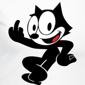 Felix Middle Finger Digital Cut Files - Design Files - Cricut - SVG - Silhouette Cameo - PNG - EpS - PDF - DxF - Cartoons