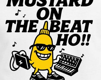 Mustard On The Beat Ho Digital Cut Files - Design Files - Cricut - SVG - Silhouette Cameo - PNG - EpS - PDF - DxF - Rapper